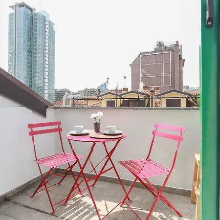 The Best Rent - Cozy Attic With View Lägenhet Milano